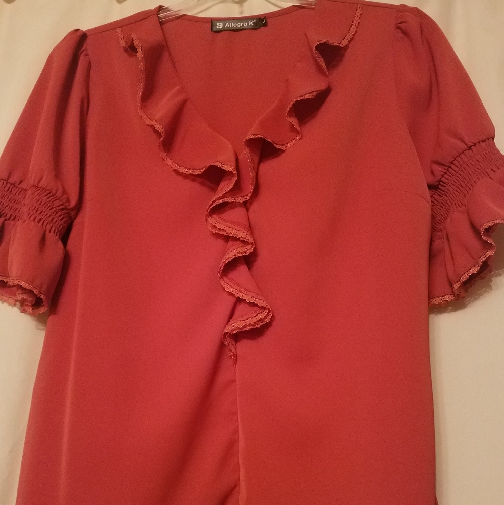 Rust Color Blouse